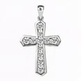 thumbnail image 1 of Silver Cross Pendant for Women - Catholic Faith Religious Silver Pendant for Men - CZ Unique Sparkling Christian Jewelry Birthday Christmas Gifts, 1 of 9