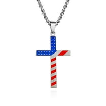 Silver Cross Stainless Steel Necklaces for Women Men Pendant Christian Religious Jewelry Gifts