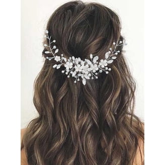 Silver Bridal Hair Vine display picture 3