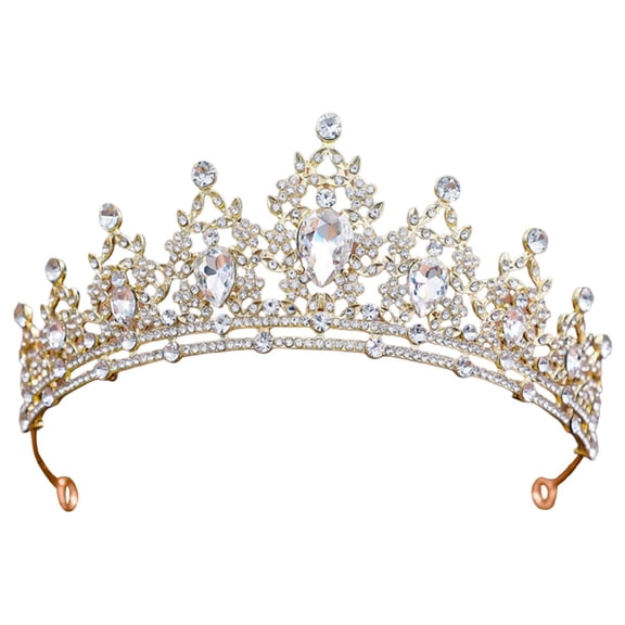 Silver Princess - Bride Rhinestone Headband for Women Wedding Birthday Halloween Prom Pageant Party Coming of Age Ceremony Photo Props