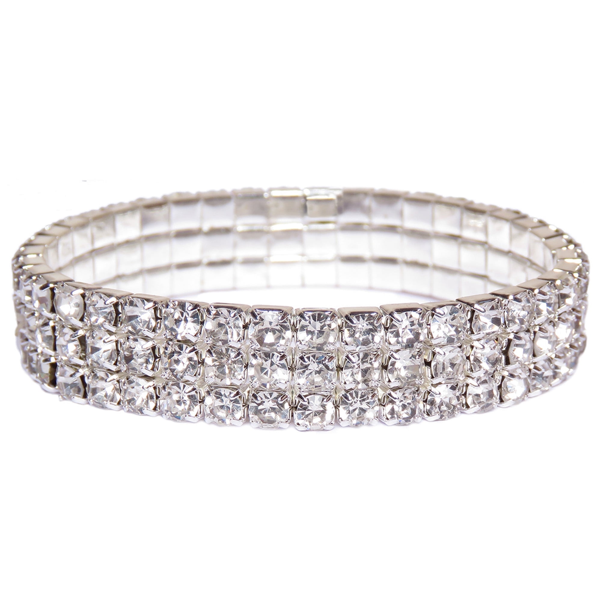 Luxury Tennis Bracelet 【3mm / SILVER】 3mm Moissanite Tennis Bracelet - Silver - Oak & Luna