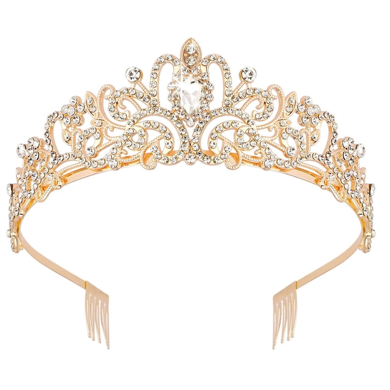 Silver Crystal Tiara Crown Headband Princess Elegant Crown  display picture 3