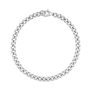 99PENDANTS Silver Cuban Links / Curb Bracelet & Anklet (5mm) Stainless Steel, Waterproof