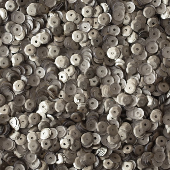 Silver Cup Sequins 5mm Matte Silk Frost Made in USA