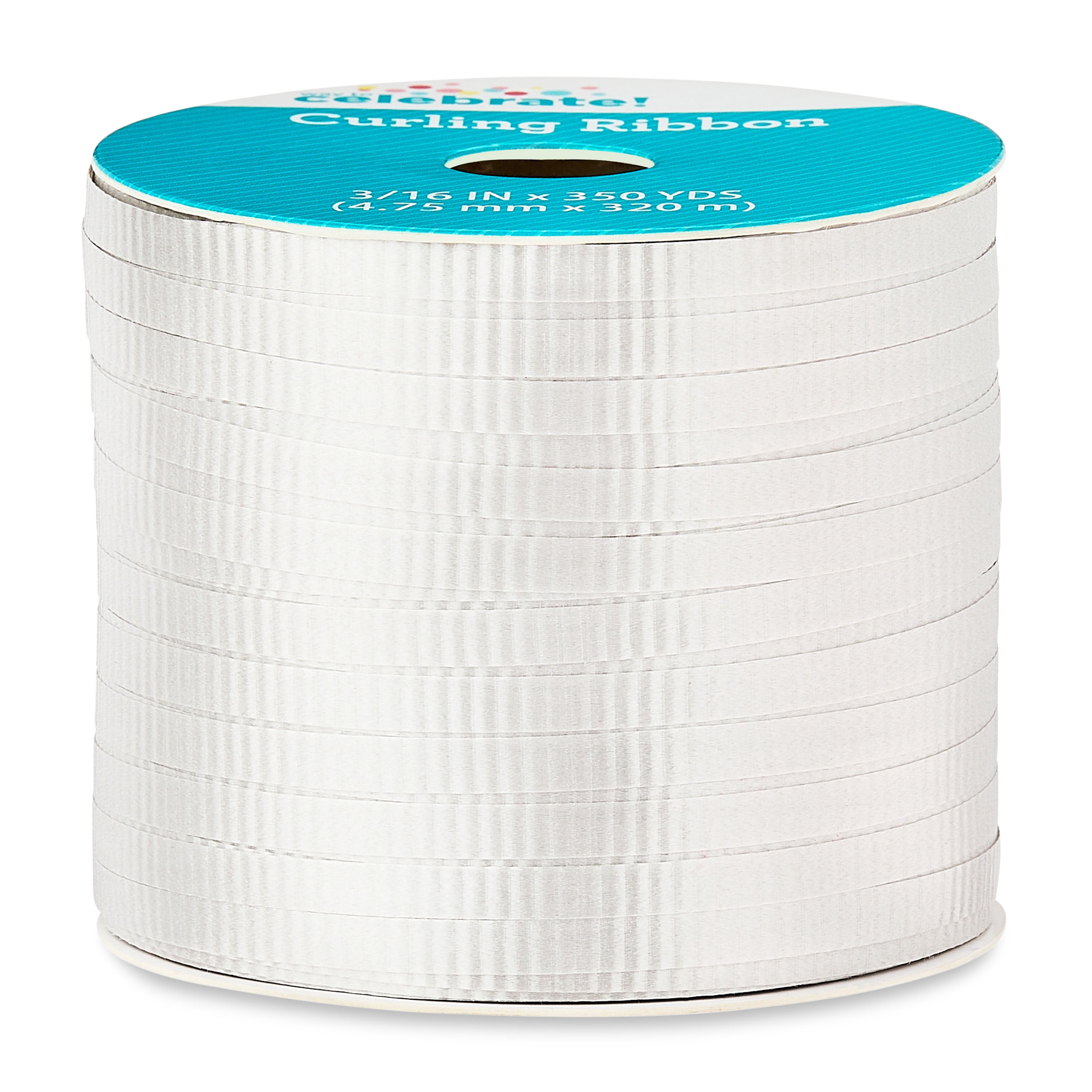 Silver Curling Ribbon, 350 yds, by Way To Celebrate