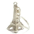 thumbnail image 1 of Silver Cute Adorable 3D Eiffel Tower Key Chain, French Souvenir Paris Keychain, 1 of 2