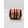 thumbnail image 1 of Silver & Dark Red Color Bangles, 1 of 4