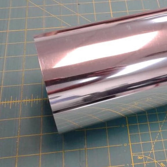 Silver DecoFilm Brilliant 19" x 3' (3 feet) of Iron on Heat Transfer Vinyl Roll, HTV