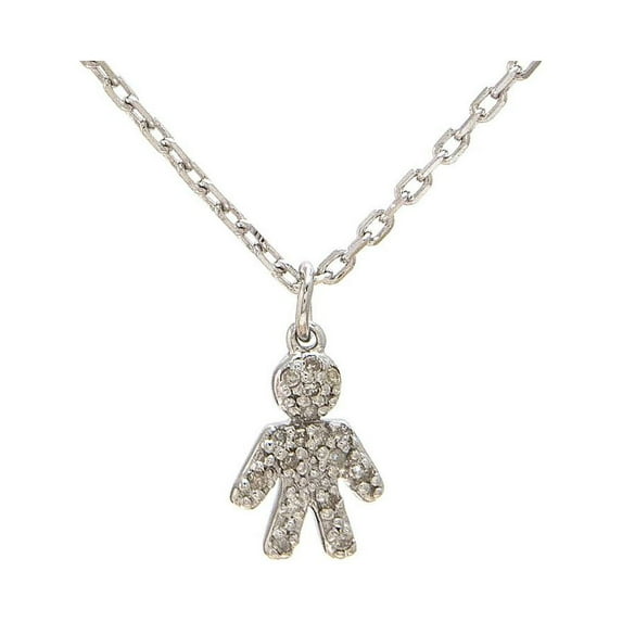 Silver Dia Baby Boy Necklace