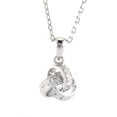 thumbnail image 1 of Silver Dia Love Knot Pendant (16"+2" Chain), 1 of 1