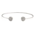 thumbnail image 1 of Silver Diamond Open Bangle, 1 of 1