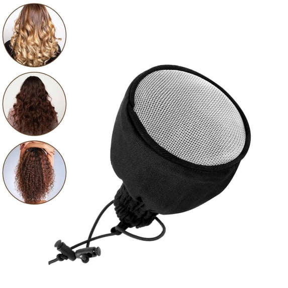 Silver Diffuser Sock Universal Diffuser Cap for Hair Dryer Attachment Reusable Foldable Travel Diffusers Sock with Elastic Band 1pack