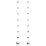 Silver Disco Ball with String for 70s Party