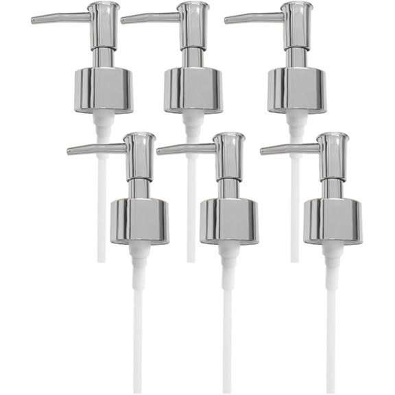 Silver Dispenser Pump for Soap Pump Bottle Resin Mold,Large Jar Bottle Mold Soap and Lotion Replacement Dispenser Pump for Kitchen, Bathroom Home Decor