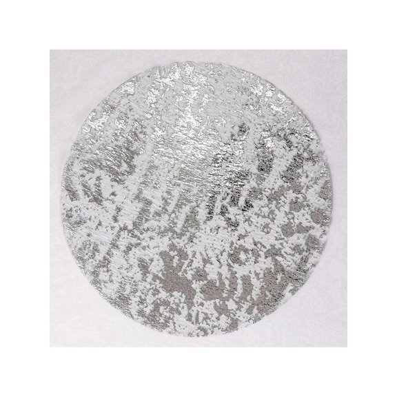 Silver Disposable Placemats Set Of 24 Foil Mesh 13 Inch Round Pressed Table Mates 24 Pack Silver Doilies For Dining Table Wedding Birthday Party Holiday Home Decoration