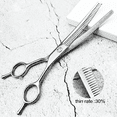 thumbnail image 1 of Silver Dog Grooming Scissors, Up Curved Thinning Scissors for Pet Hair Beauty, Suitable for Pet Groomer and Home Use, Thining Rate 30%, 1 of 5