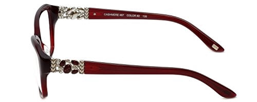 Silver Dollar Designer Reading Glasses Cashmere 467 53mm in Auburn +3.00
