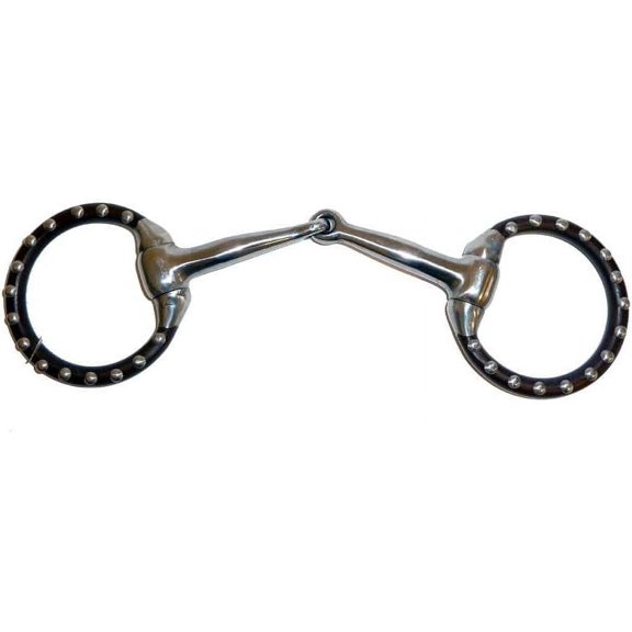 Silver Dot Sweet Iron Snaffle Bit - Mini/Pony