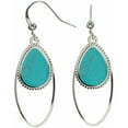 thumbnail image 1 of Silver Double Drop - Turquoise Earrings, 1 of 6