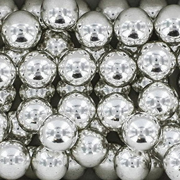 Silver Dragees 8mm, 2 Pounds by Chef Alan Tetreault