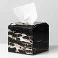 Silver Dragon Marble Luxe Bath Set Black and White Elegance with Soft