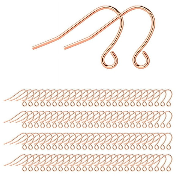 Silver Earring Hooks 200PCS Silver Earring Hooks for Jewelry Making Hypoallergenic Earring Findings for Jewelry Making Bulk Pack
