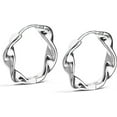 thumbnail image 1 of Silver Earrings Small Hoop Earrings For Women 18k Rose Gold Plated 925 Sterling Silver Mini Huggie Earring 12mm, 1 of 5