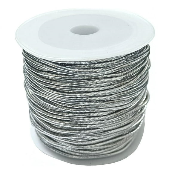 Silver Elastic Cord Elastic String for Bracelets Elastic Cord Christmas Ribbon for Crafts