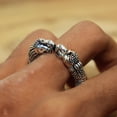 thumbnail image 1 of Silver Elephant Ring, Elephant Band, Lucky Ring, Solid Silver Ring, Sterling Silver Band, Elephant Ring, Good Luck Ring, Lucky Charm Band,.., 1 of 4