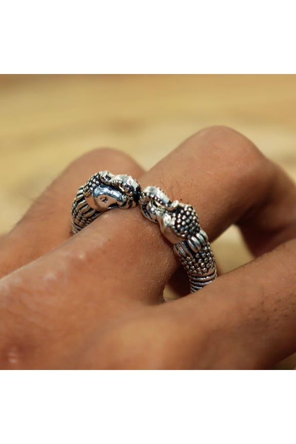 Silver Elephant Ring, Elephant Band, Lucky Ring, Solid Silver Ring, Sterling Silver Band, Elephant Ring, Good Luck Ring, Lucky Charm Band,..