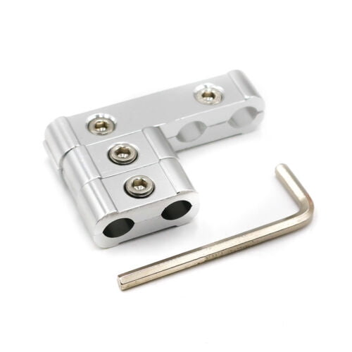 Silver Engine Spark Plug Wires Separator Divider Clamp Kit For 8mm 9mm 10mm