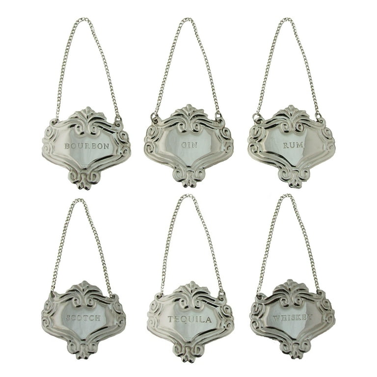 Silver Engraved Decanter Labels Silver Engraved Decanter Labels
