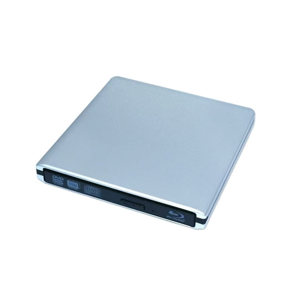 Silver External USB 3.0 OEM BDXL Blu-Ray DVD CD Drive Writer Burner Player ,Compatibility