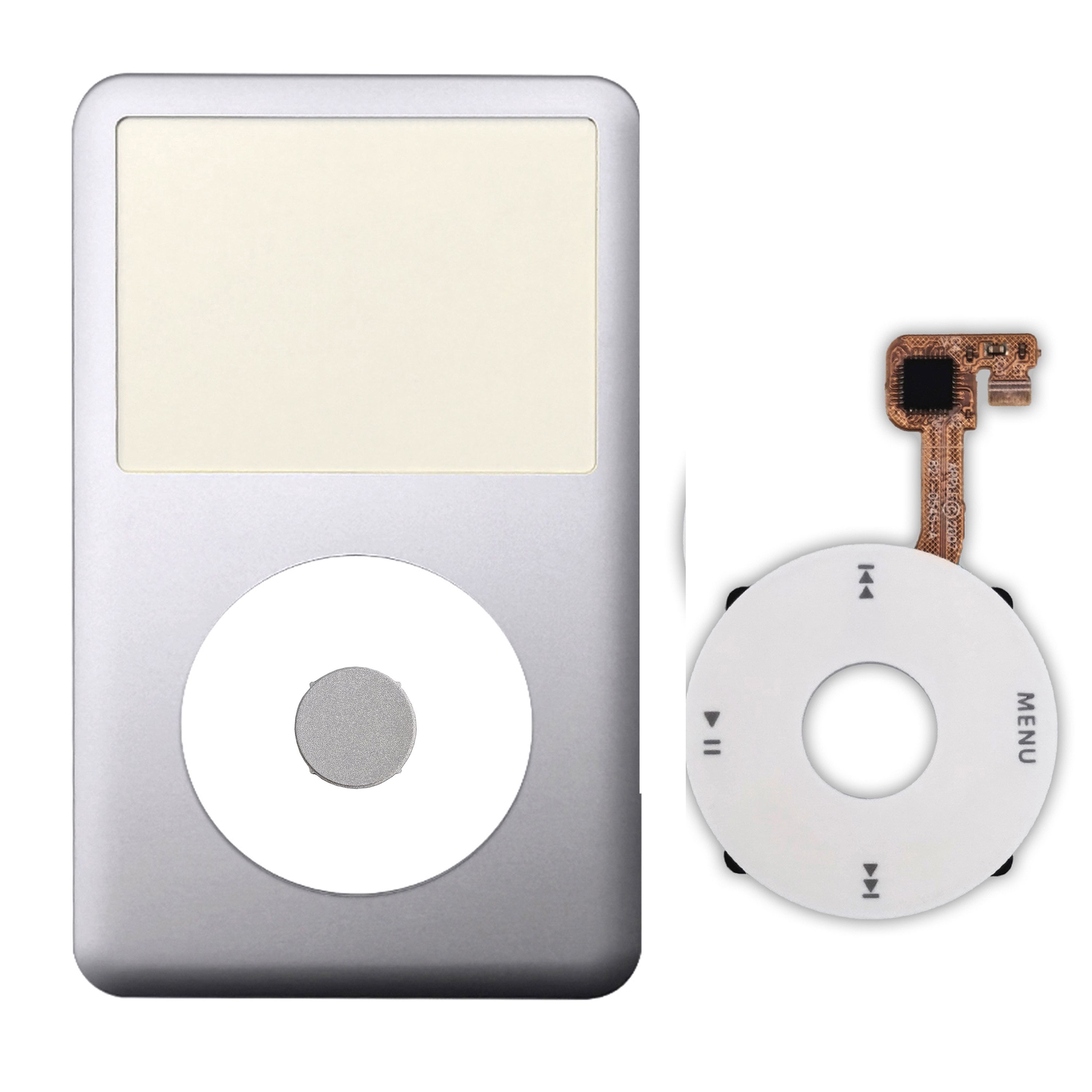 Silver Face Plate Clickwheel Button For Apple iPod Classic 6/7th Gen ...