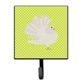 thumbnail image 1 of Silver Fantail Pigeon Green Leash or Key Holder, 1 of 1
