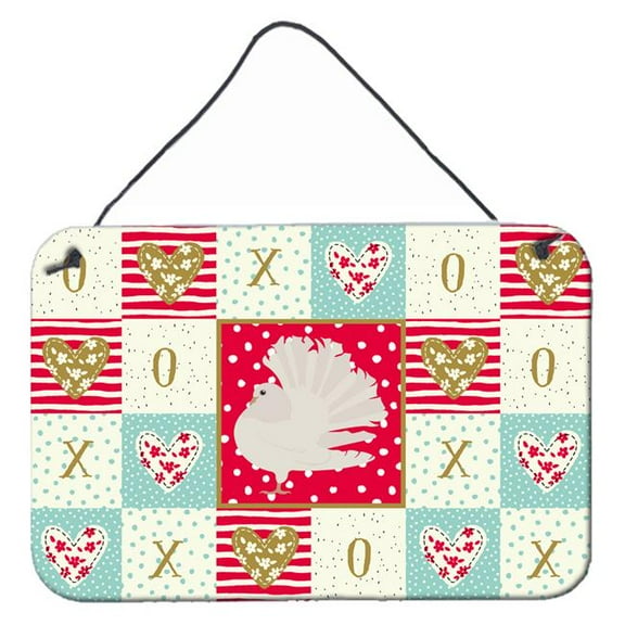 Silver Fantail Pigeon Love Wall or Door Hanging Prints