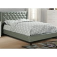 thumbnail image 1 of Silver Faux Leather Upholstered Full Bed For Modern Bedroom With Headboard Size And Tufting, 1 of 5