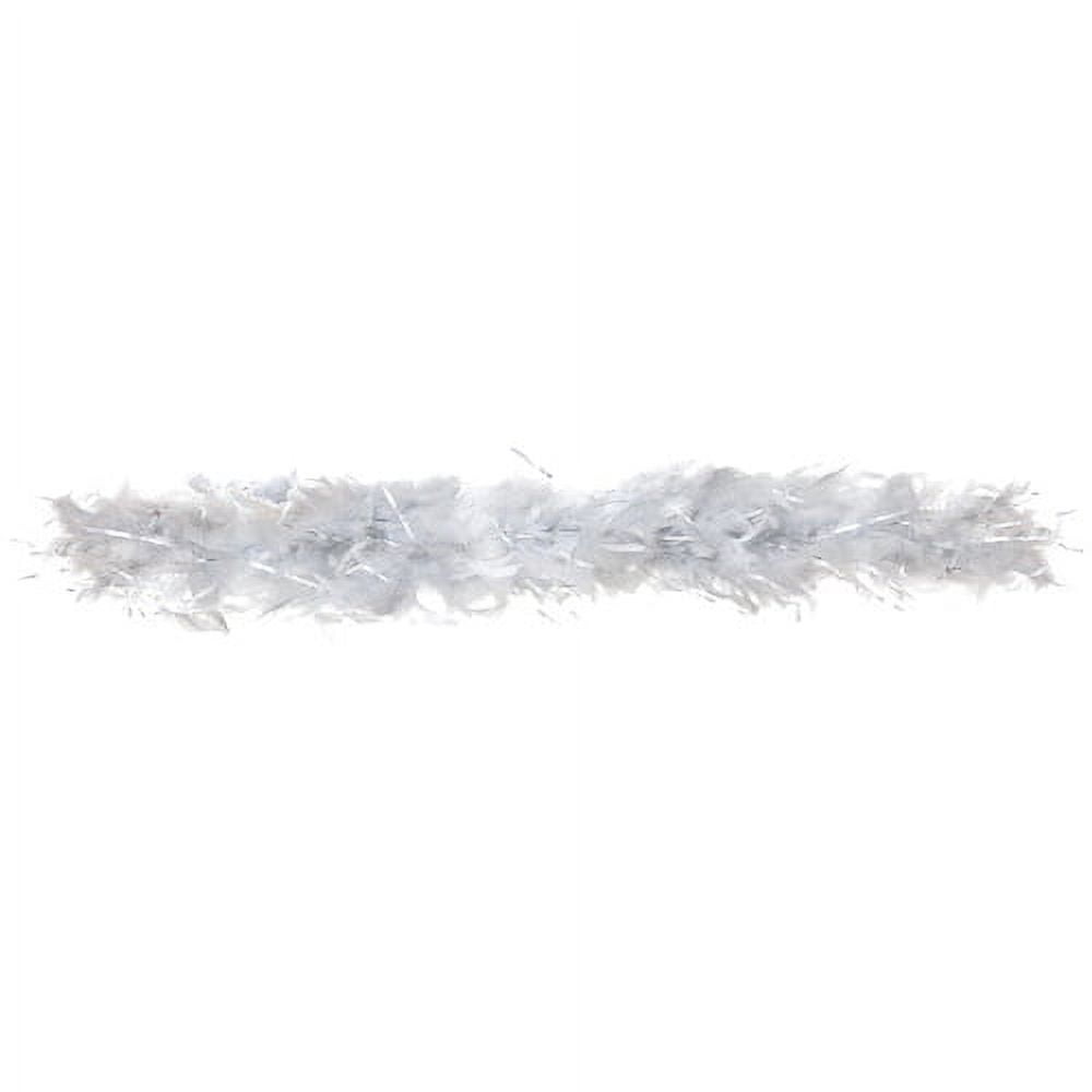 Silver Feather Boa (1ct) 