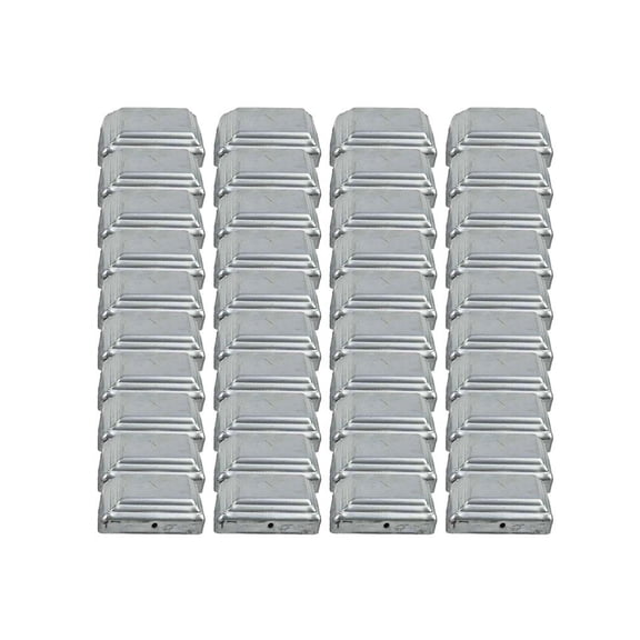 Silver Fence Post Covers 101 X 101 Mm For 4x4 Inch - Protection For Your Garden! Greenhouse Buildings Outdoor Storage