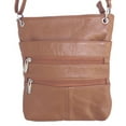thumbnail image 1 of Silver Fever Genuine Leather Travel Shoulder Cross Body Purse Handbag, 1 of 4