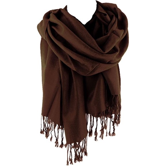 Silver Fever Jacquard Paisley Pashmina Shawl Scarf StoleWomen's Shawl Vintage Jacquard Paisley Pashmina Special Occasion Wrap Evening Scarf Double Sided Stole