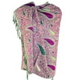 thumbnail image 1 of Silver Fever Jacquard Teardrop Twist Rich Double Sided Pashmina Shawl Scarf, 1 of 3
