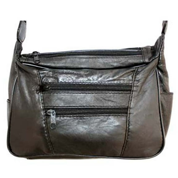 Silver Fever Leather Shoulder Multi-Purpose Ewast-West Handbag