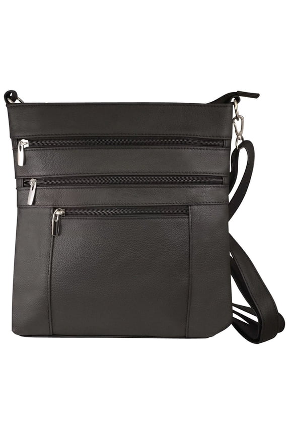 Messenger Italian Leather Shoulder Cross Body Bag Ipad Compatible Unisex