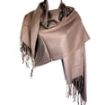 thumbnail image 1 of Silver Fever Nepal Solid Two Ply Warm Soft Pashmina Scarf Shawl Wrap, 1 of 7