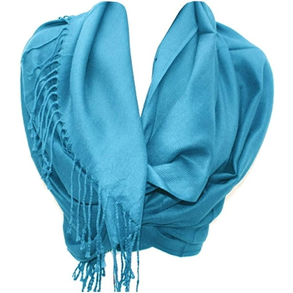Silver Fever Nepal Solid Two Ply Warm Soft Pashmina Scarf Shawl Wrap