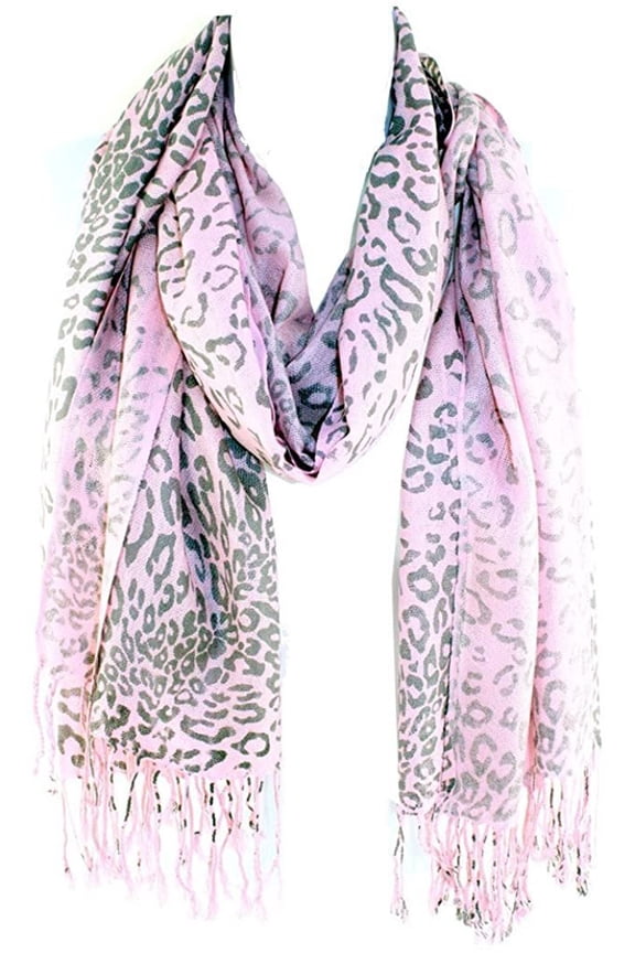 Pashmina-Leopard Animal Print Shawl- Stylish Soft Scarf Wrap