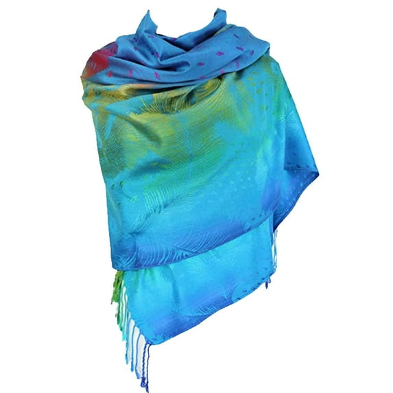 Silver Fever Pashmina-Leopard Animal Print Shawl- Stylish Soft Scarf Wrap