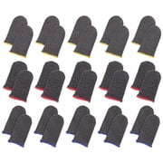 Silver Fiber Game Finger 18 Pairs Cover Protectors for Gaming Sweat-resistant Sleeves Thumb Child