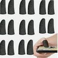thumbnail image 1 of Silver Fiber Gaming Finger Sleeves for Mobile Game (Pack of 8 Pair) Anti-Sweat Breathable Finger Glovers Thumb Sleeve PUBG Mobile Finger Sleeve, 1 of 4